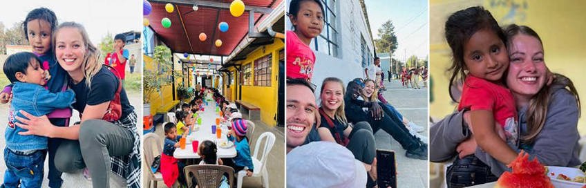 Vrijwilligerswerk Guatemala collage van het werk