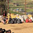 Onderwijs project Nepal Ruma kinderen vuil verzameld 