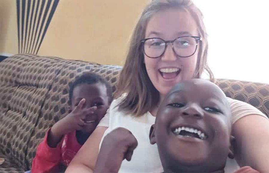 Jessie in Ghana bij haar gastgezin