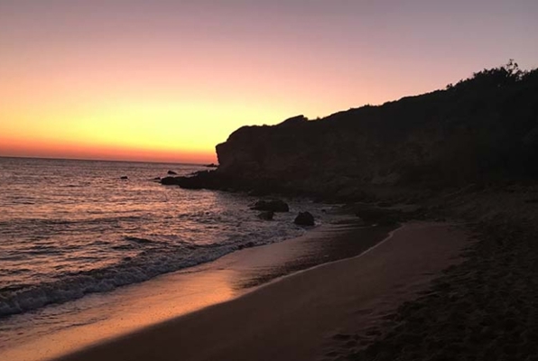 Zee schildpadden conservation project Griekenland zonsondergang 