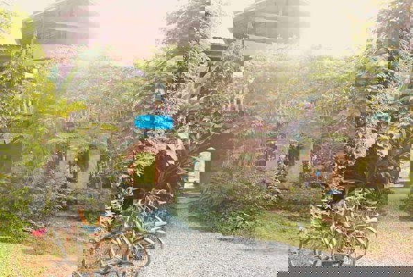 Eco-leer centrum voor Permakultuur en onderwijs in Thailand vrijwilligerswerk entree 