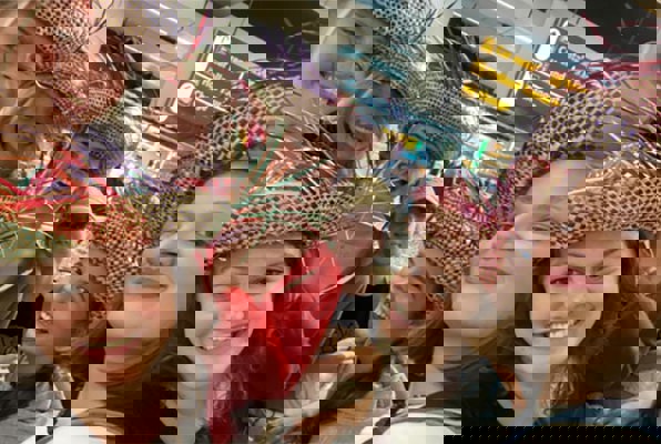 Jongerenreis Sri Lanka op het vliegveld 